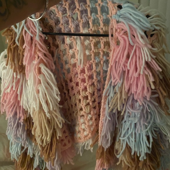Multicolor Fringe Jacket - Picture 3 of 4